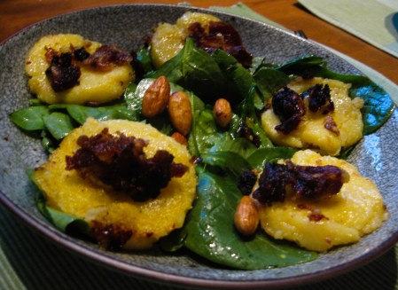 polenta salad served 2