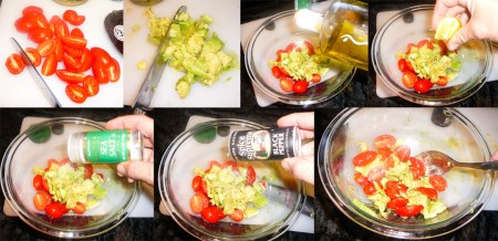 cuban avocado salad tossed